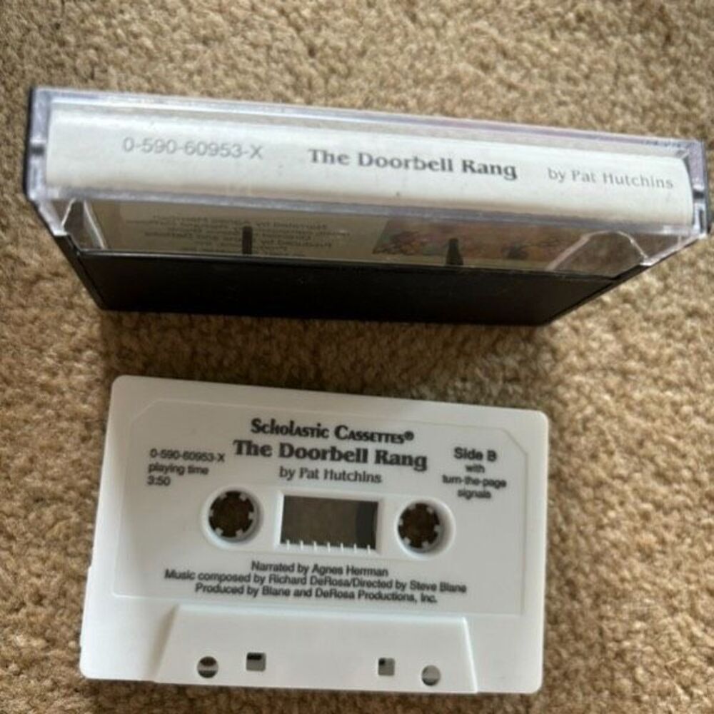 Scholastic Cassettes The Doorbell Rang By Pat Hutchins Cassette - Picture 3 of 3